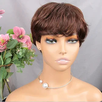 Perruque Pixie - PixieGlam™ - Brun