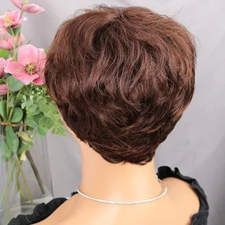Perruque Pixie - PixieGlam™ - Brun - Planete Coiffure