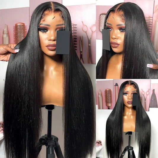 Perruque Longue Noire - LuxeFitWig™ - Planete Coiffure