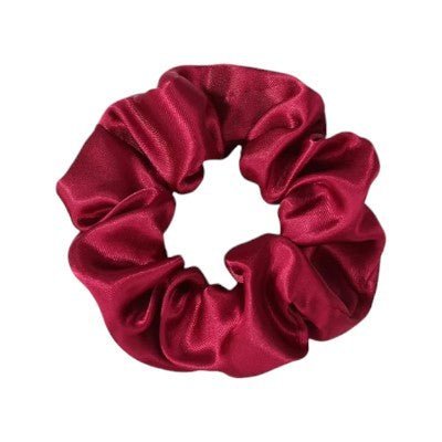 Chouchou en Satin - RetroChicScrunchies™ - Bordeaux - Planete Coiffure