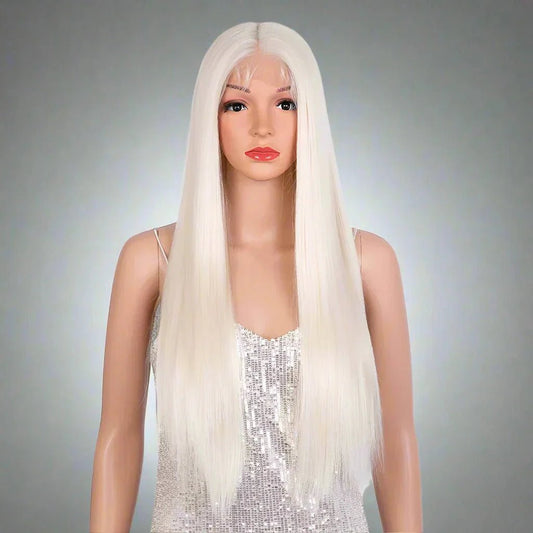 Perruque Longue - SilkyLace™ - Platine - Planete Coiffure